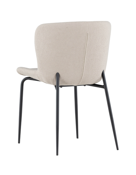 spisebordsstole beige polyester boucle moderne design billige