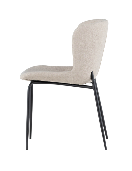 spisebordsstole beige polyester boucle moderne design billige