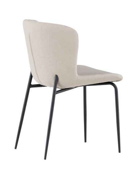 spisebordsstole beige polyester boucle moderne design billige