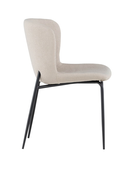 spisebordsstole beige polyester boucle moderne design billige