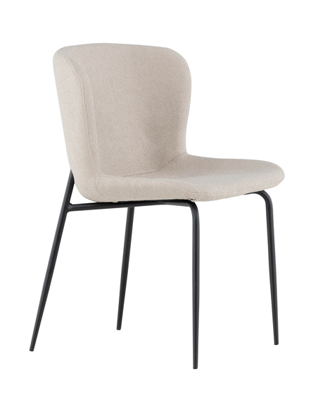 spisebordsstole beige polyester boucle moderne design billige