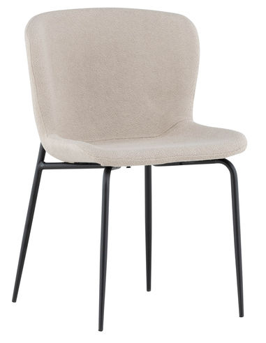 spisebordsstole beige polyester boucle moderne design billige