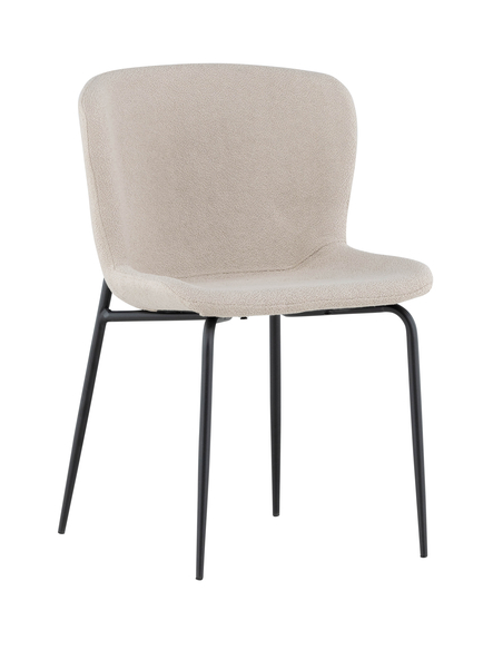 spisebordsstole beige polyester boucle moderne design billige