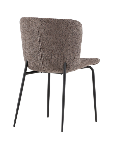 spisebordsstole grå polyester boucle moderne design billige