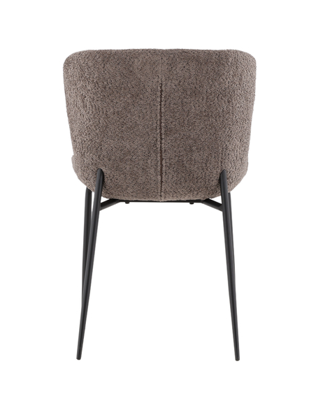 spisebordsstole grå polyester boucle moderne design billige
