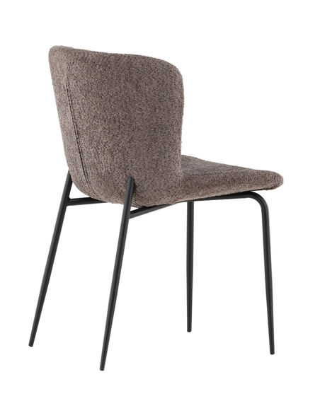 spisebordsstole grå polyester boucle moderne design billige