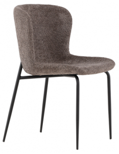 spisebordsstole grå polyester boucle moderne design billige 2