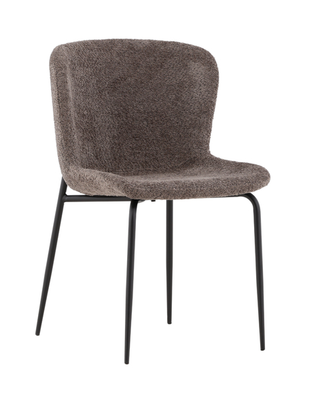 spisebordsstole grå polyester boucle moderne design billige
