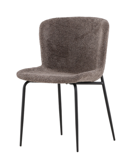 spisebordsstole grå polyester boucle moderne design billige