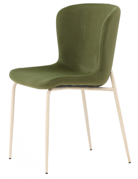 spisebordsstole velour grøn moderne design billige