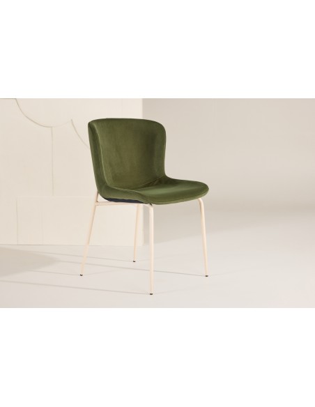 spisebordsstole velour grøn moderne design billige