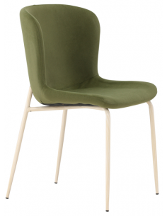 spisebordsstole velour grøn moderne design billige 2