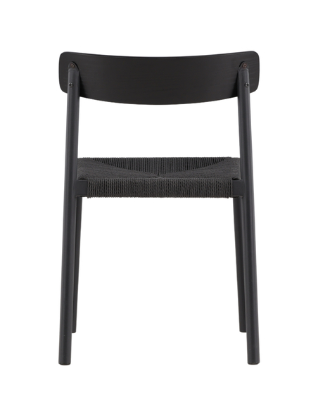 spisebordsstol sort træ moderne nordisk skandinavisk dansk design billige