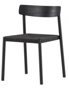 spisebordsstol sort træ moderne nordisk skandinavisk dansk design billige 2