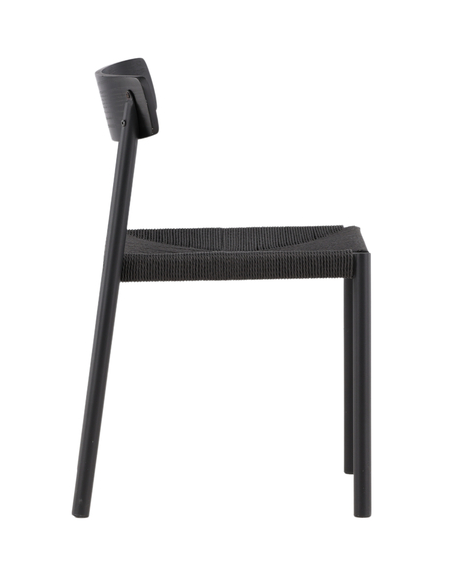 spisebordsstol sort træ moderne nordisk skandinavisk dansk design billige