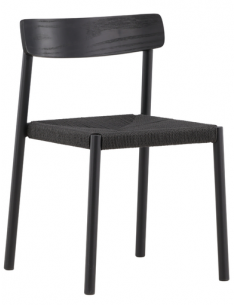 spisebordsstol sort træ moderne nordisk skandinavisk dansk design billige