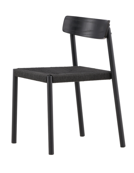 spisebordsstol sort træ moderne nordisk skandinavisk dansk design billige