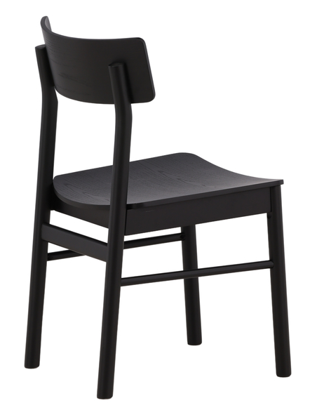 spisebordsstole sort træ moderne skandinavisk design billige