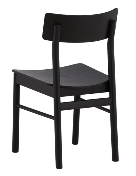 spisebordsstole sort træ moderne skandinavisk design billige