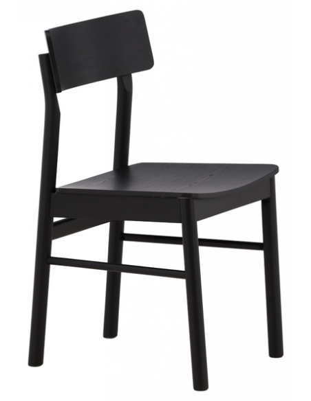 spisebordsstole sort træ moderne skandinavisk design billige