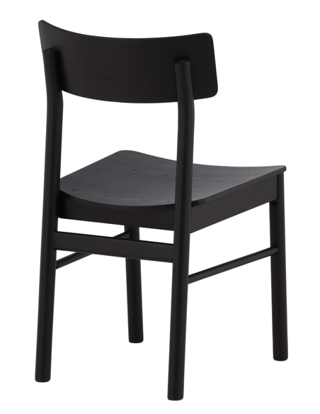 spisebordsstole sort træ moderne skandinavisk design billige