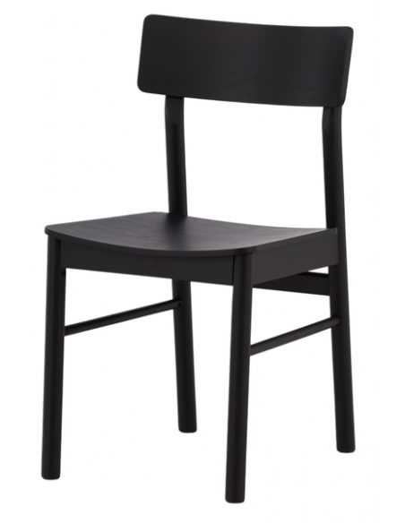 spisebordsstole sort træ moderne skandinavisk design billige