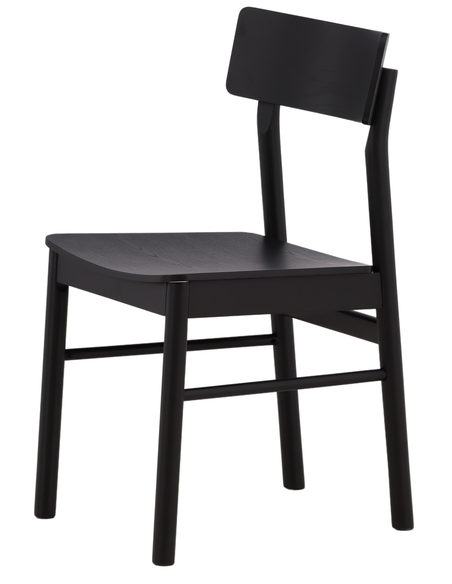 spisebordsstole sort træ moderne skandinavisk design billige