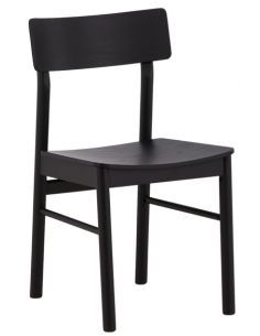 spisebordsstole sort træ moderne skandinavisk design billige