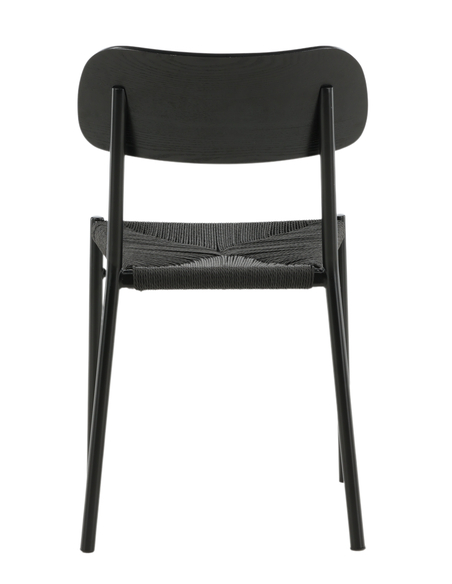 spisebordsstol sort træ moderne nordisk skandinavisk dansk design billige