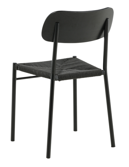 spisebordsstol sort træ moderne nordisk skandinavisk dansk design billige