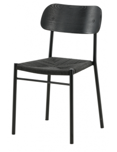 spisebordsstol sort træ moderne nordisk skandinavisk dansk design billige