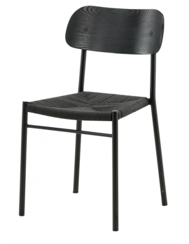 spisebordsstol sort træ moderne nordisk skandinavisk dansk design billige