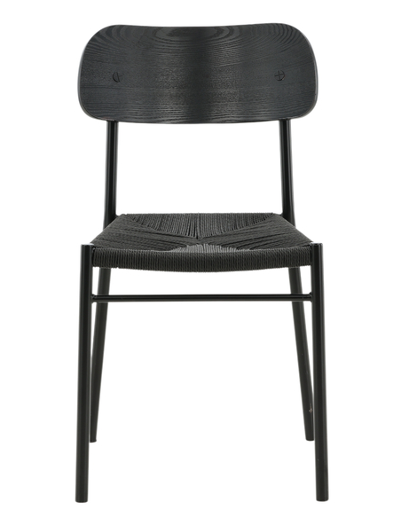 spisebordsstol sort træ moderne nordisk skandinavisk dansk design billige