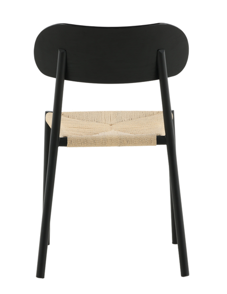 spisebordsstol sort træ moderne nordisk skandinavisk dansk design billige