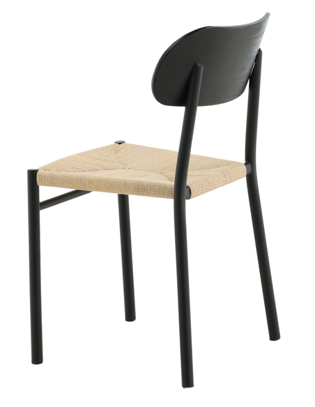 spisebordsstol sort træ moderne nordisk skandinavisk dansk design billige