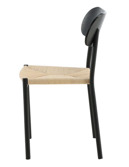 spisebordsstol sort træ moderne nordisk skandinavisk dansk design billige