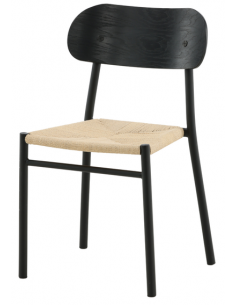 spisebordsstol sort træ moderne nordisk skandinavisk dansk design billige