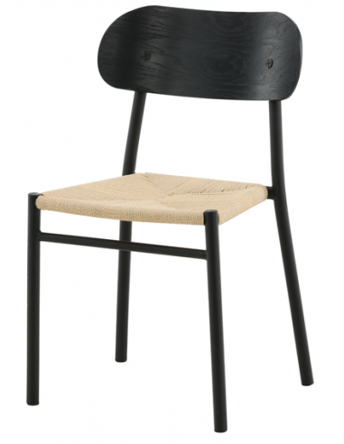 spisebordsstol sort træ moderne nordisk skandinavisk dansk design billige