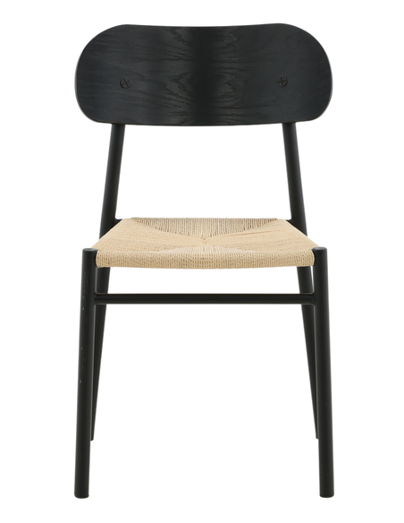 spisebordsstol sort træ moderne nordisk skandinavisk dansk design billige