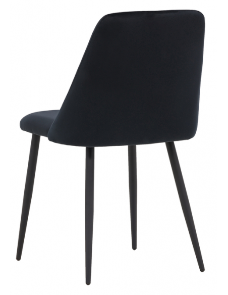 spisebordsstol sort velour moderne nordisk skandinavisk dansk design billige