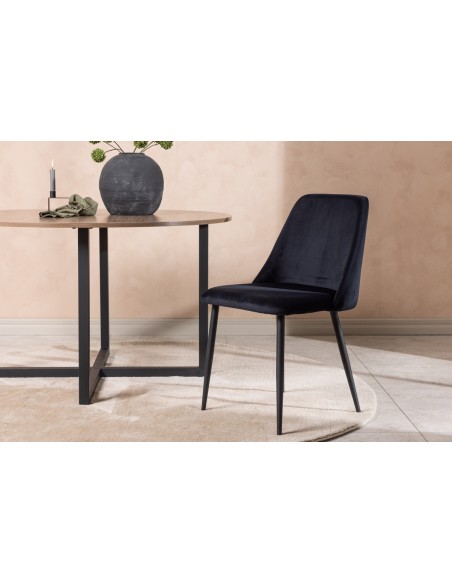 spisebordsstol sort velour moderne nordisk skandinavisk dansk design billige
