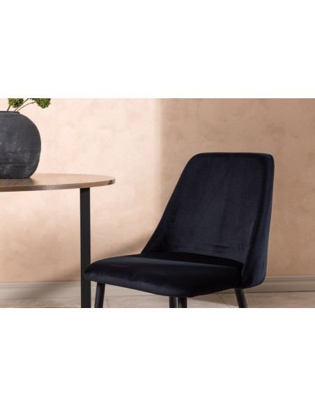 spisebordsstol sort velour moderne nordisk skandinavisk dansk design billige