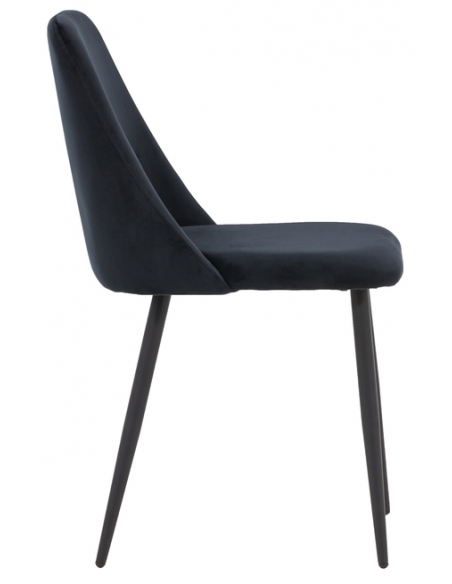 spisebordsstol sort velour moderne nordisk skandinavisk dansk design billige