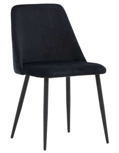 spisebordsstol sort velour moderne nordisk skandinavisk dansk design billige