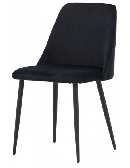 spisebordsstol sort velour moderne nordisk skandinavisk dansk design billige