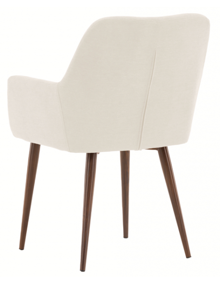 spisebordsstol armlæn beige stof moderne nordisk skandinavisk dansk design billige