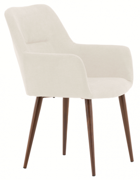 spisebordsstol armlæn beige stof moderne nordisk skandinavisk dansk design billige