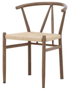 spisebordsstol armlæn træ brun moderne nordisk skandinavisk dansk design billige