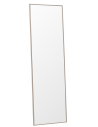 LANDO Vægspejl i aluminium og glas H195 x B55 cm - Beige