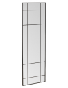 LAKE New Yorker spejl i aluminium og glas H193 x B67 cm - Industrielt sort